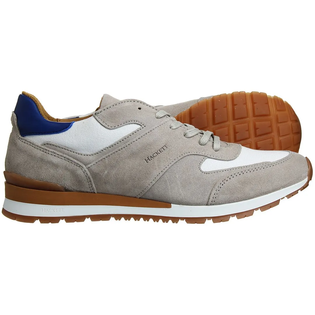 Hackett Cosworth Mens Beige Trainers