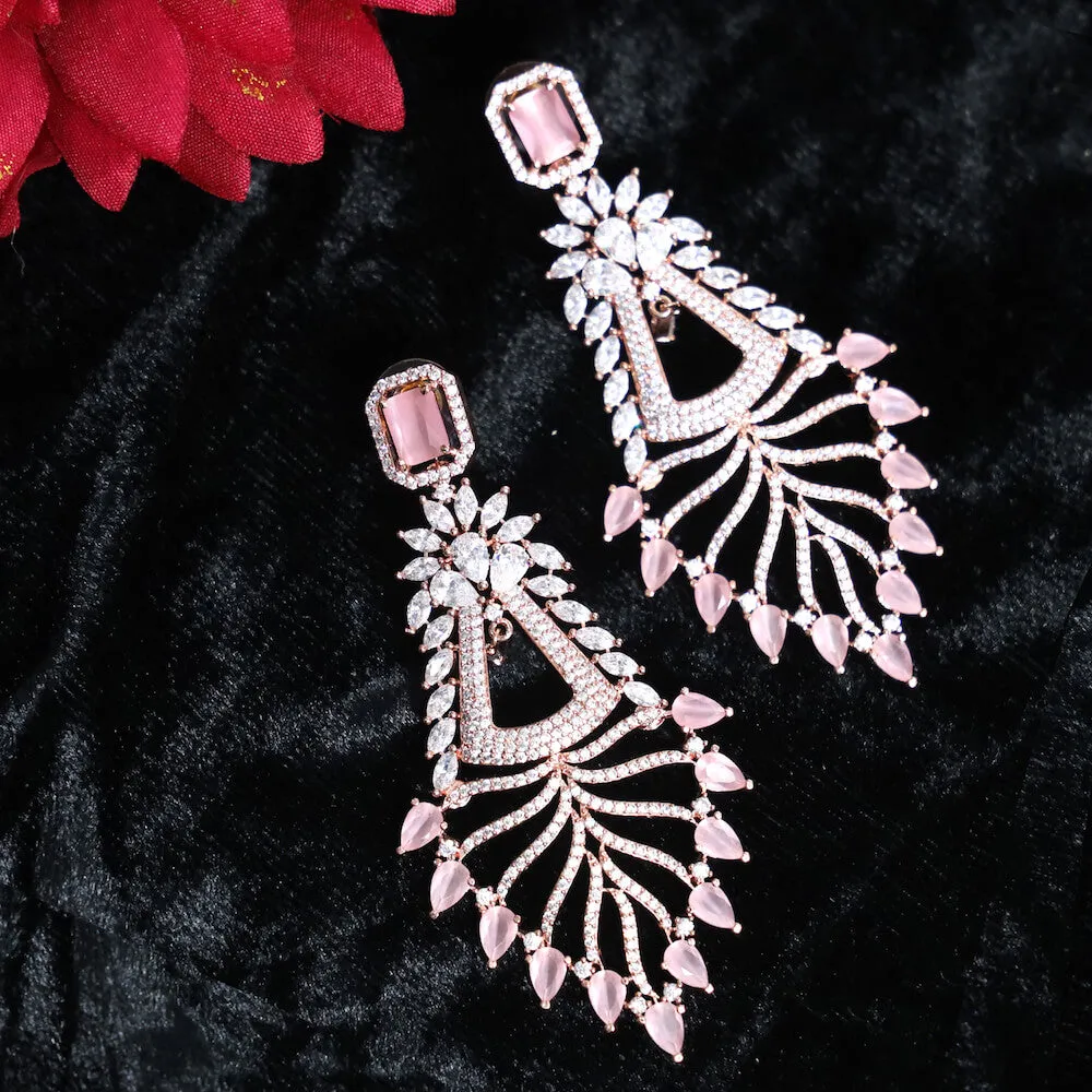 Hannah Blush Rose Danglers