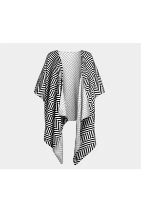 Herringbone Draped Kimono