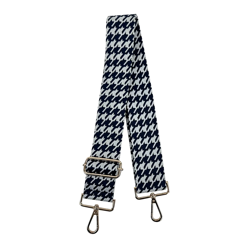 Houndstooth Interchangeable Woven Bag Strap