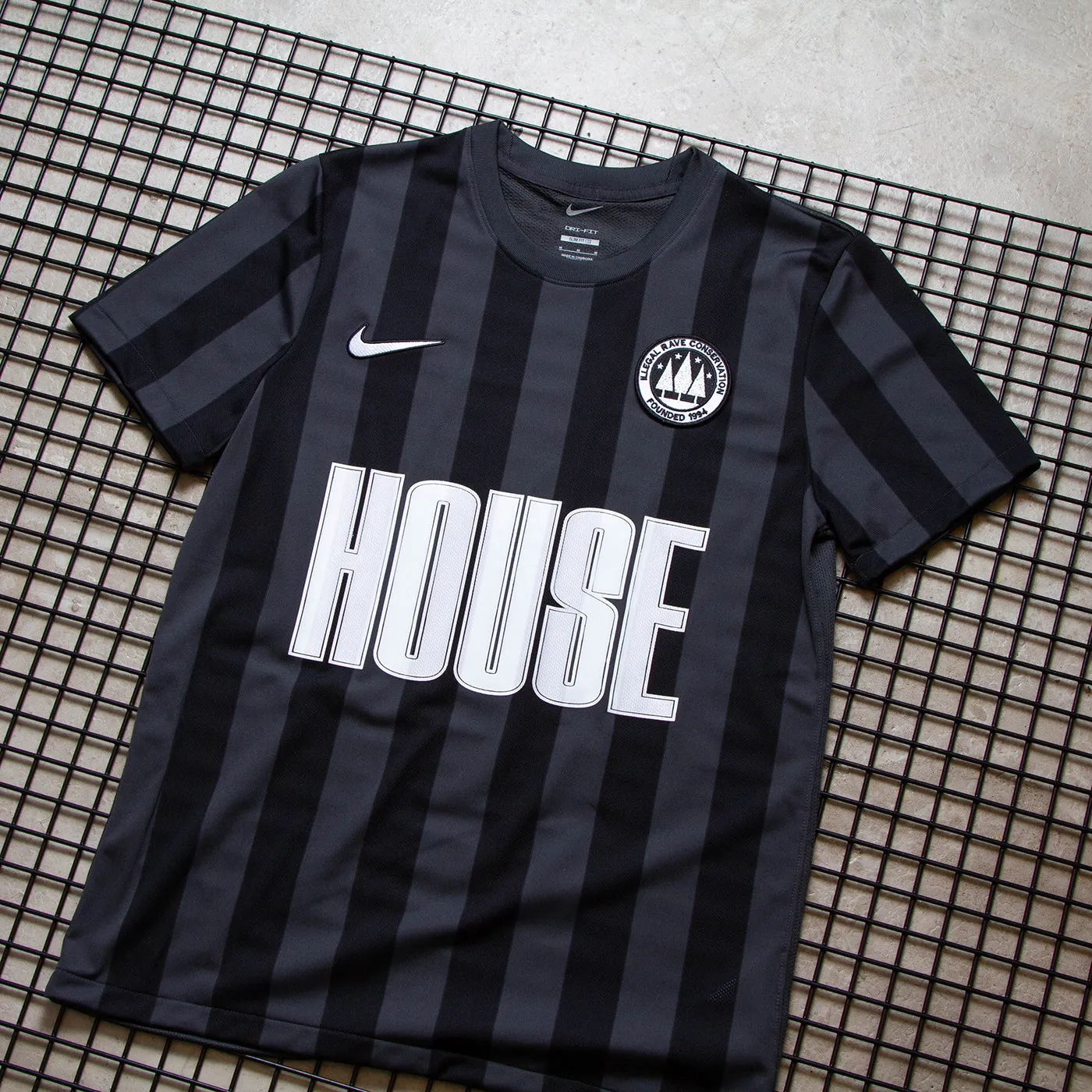 House FC Striped Division - Jersey - Black Grey