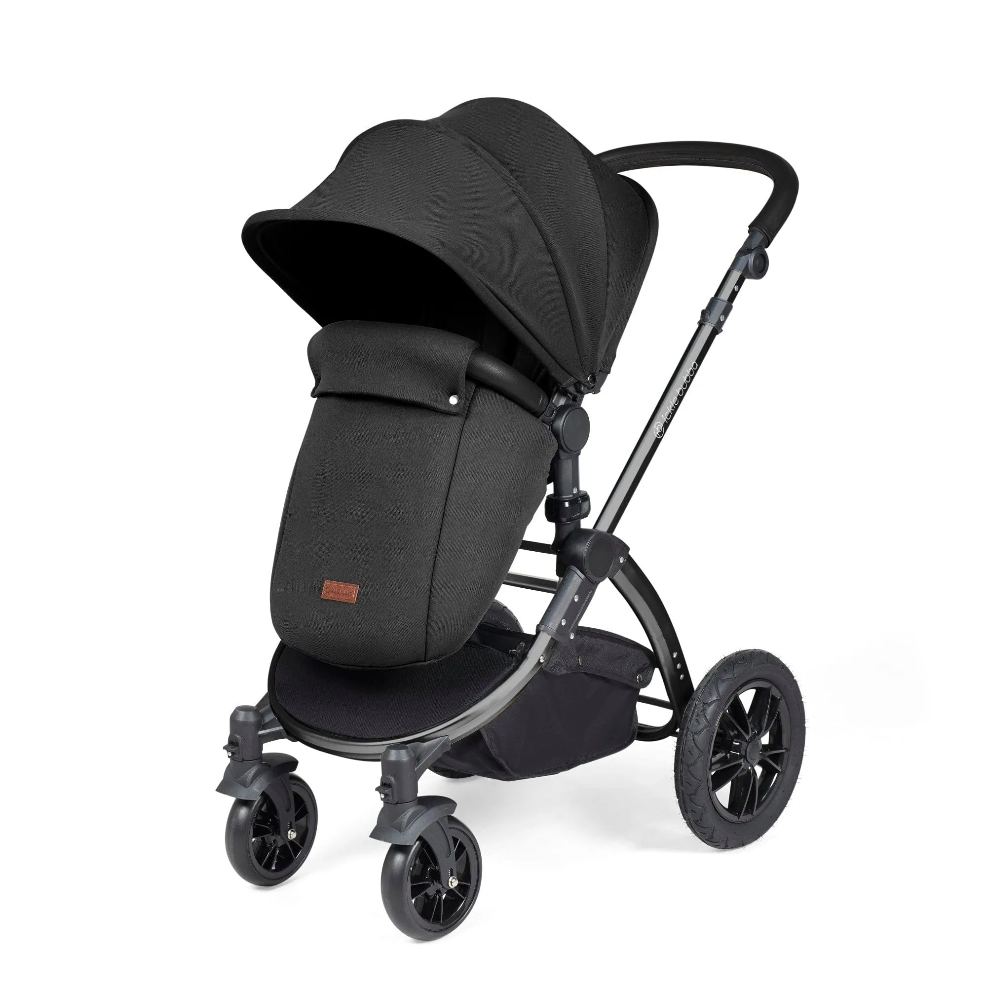 Ickle Bubba Stomp Luxe 2 in 1 Pushchair - Black / Midnight / Black