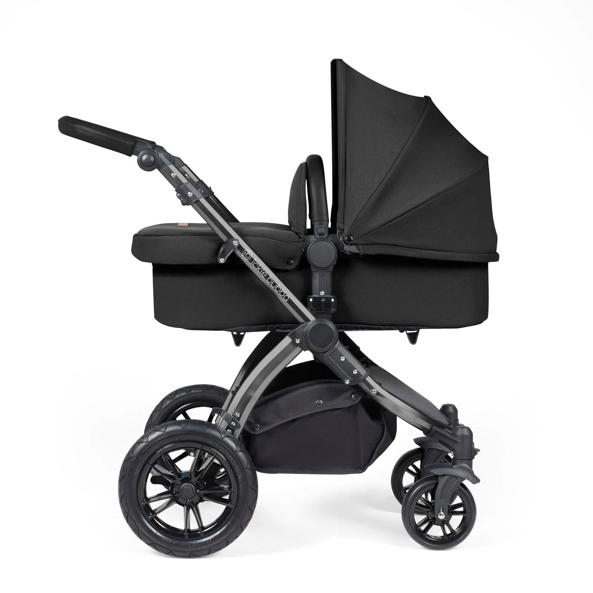 Ickle Bubba Stomp Luxe 2 in 1 Pushchair - Black / Midnight / Black