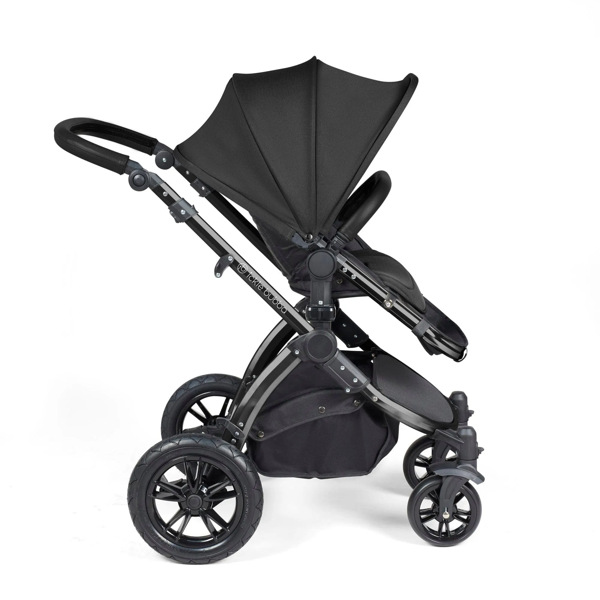 Ickle Bubba Stomp Luxe 2 in 1 Pushchair - Black / Midnight / Black