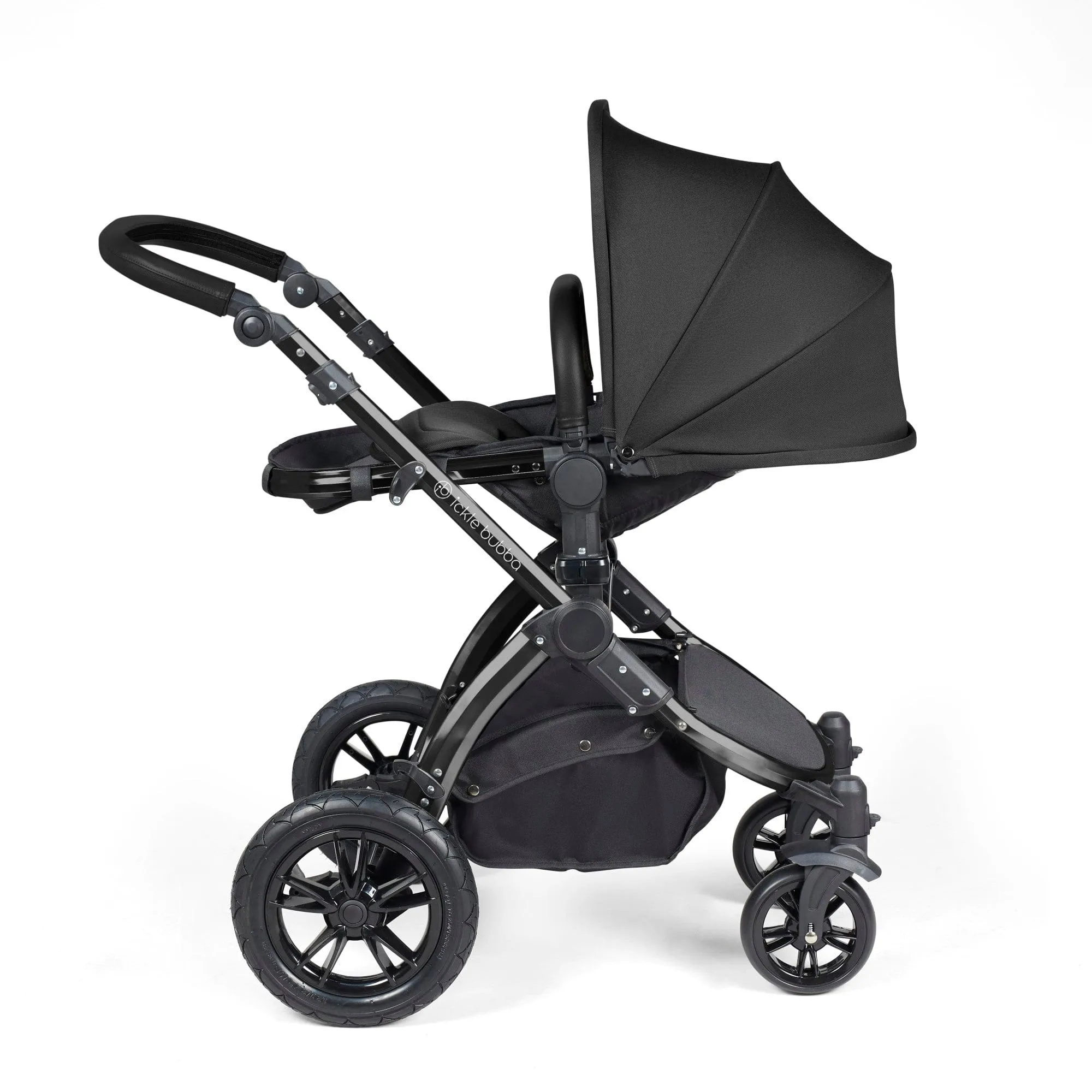 Ickle Bubba Stomp Luxe 2 in 1 Pushchair - Black / Midnight / Black