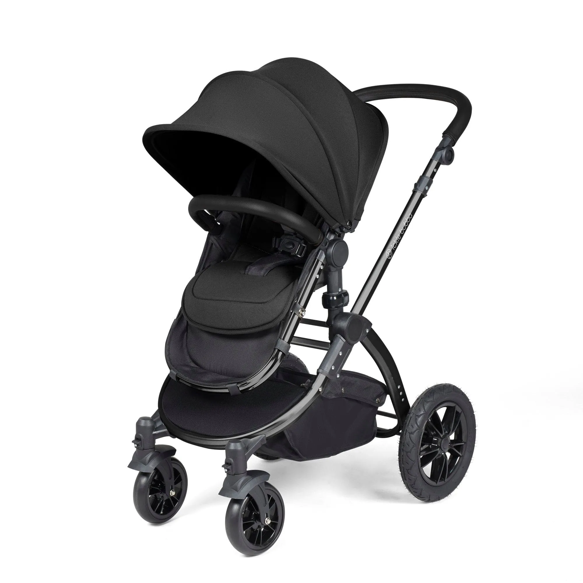 Ickle Bubba Stomp Luxe 2 in 1 Pushchair - Black / Midnight / Black