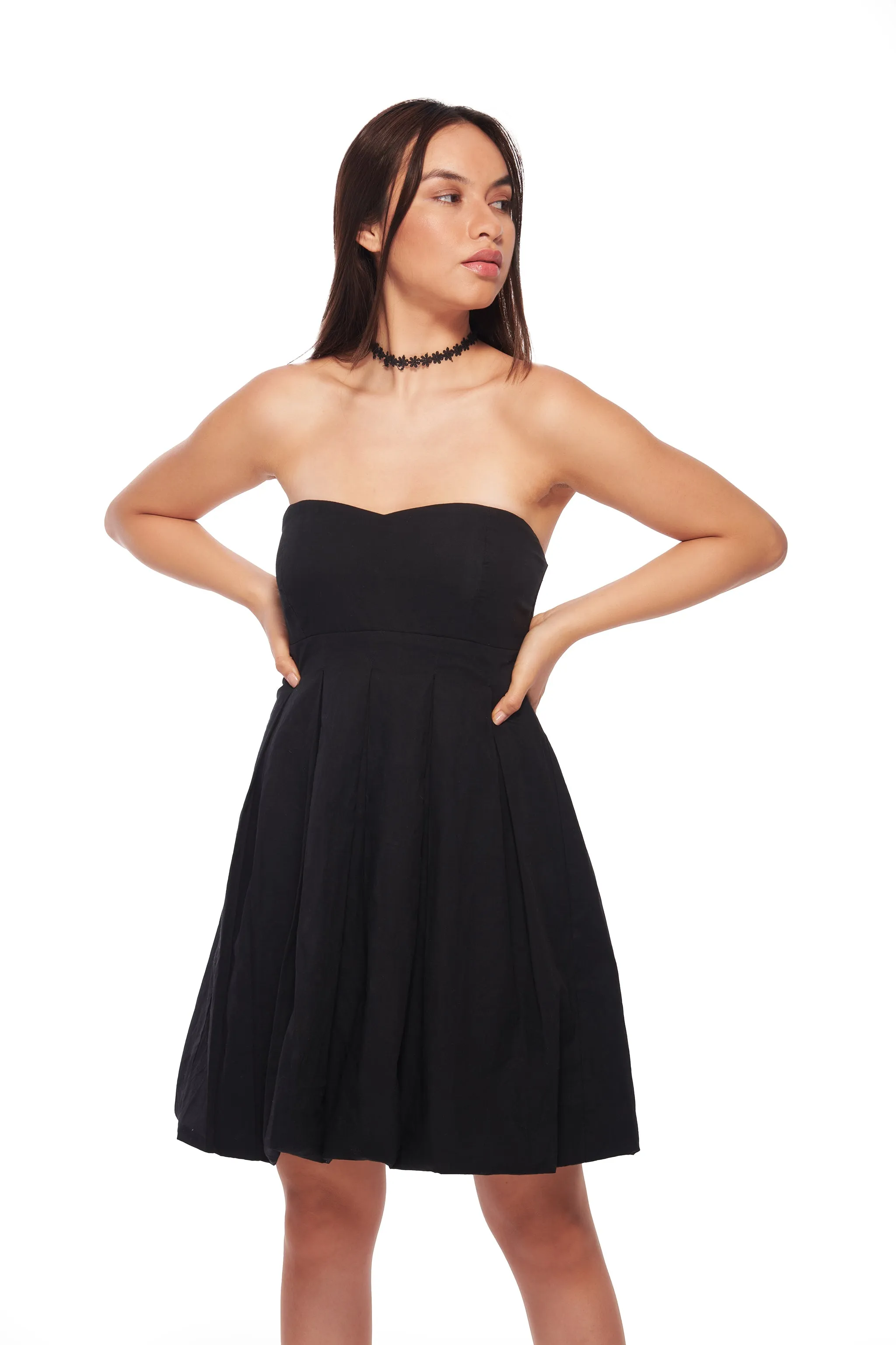 IZF Off-shouldered balloon dress