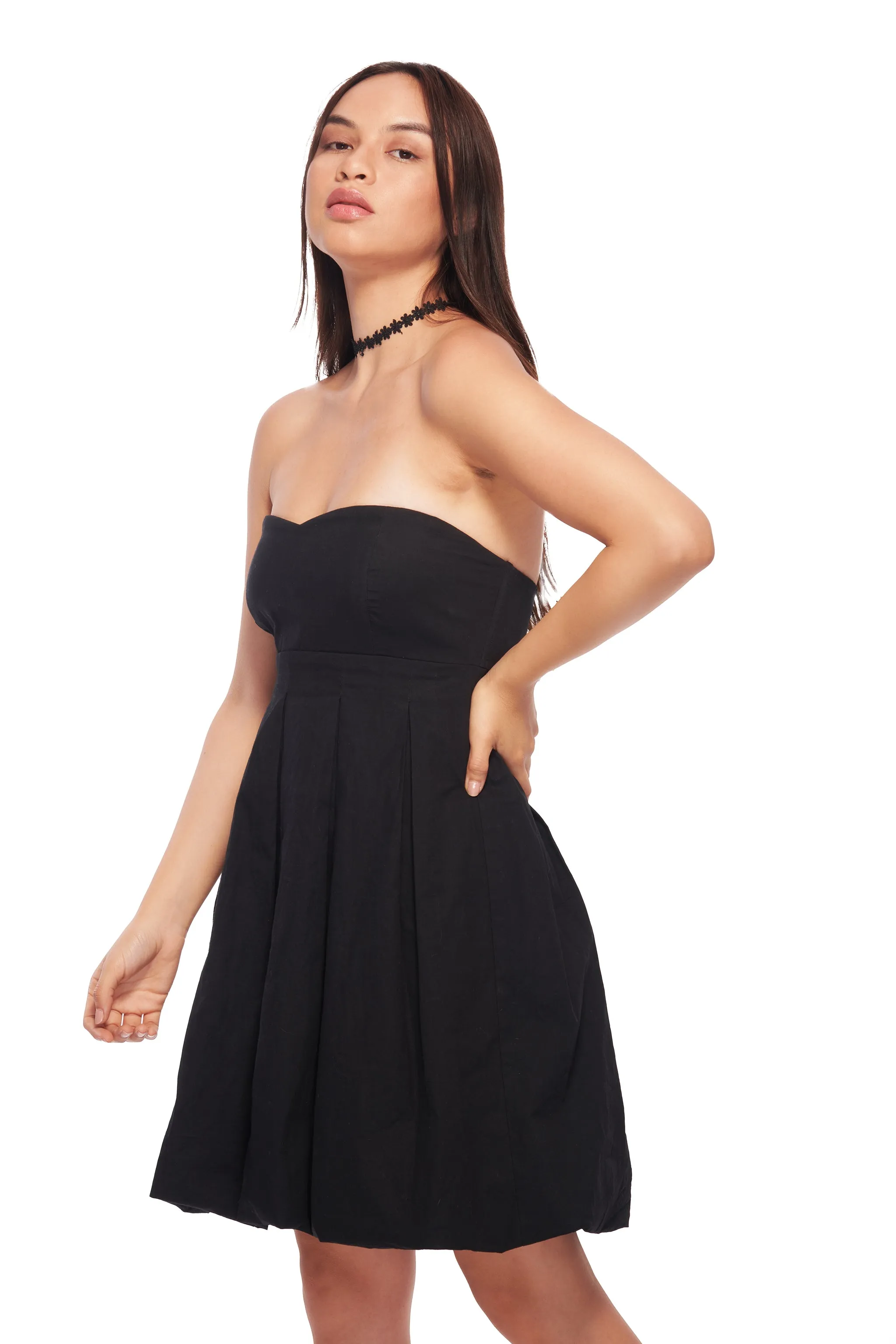 IZF Off-shouldered balloon dress