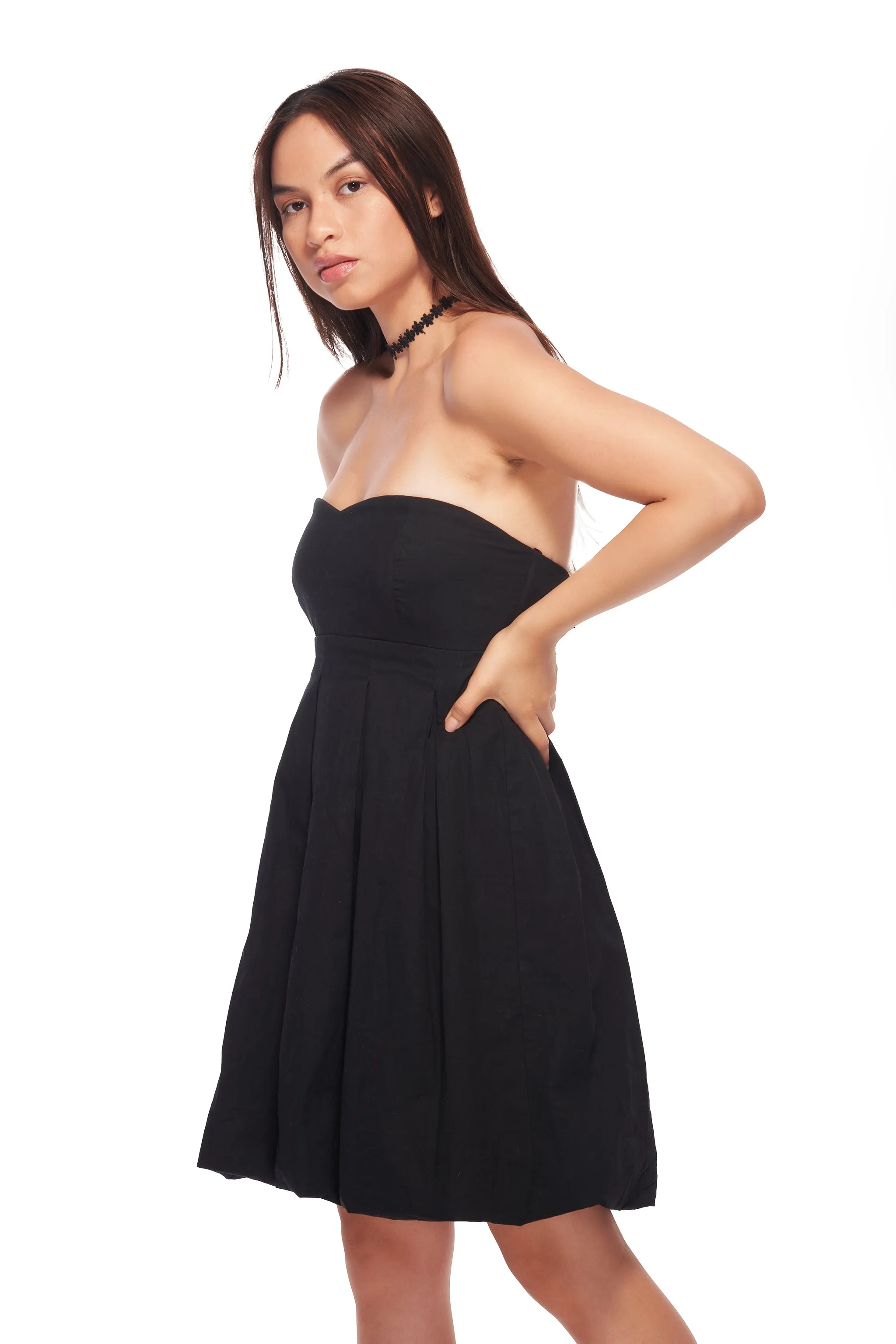 IZF Off-shouldered balloon dress