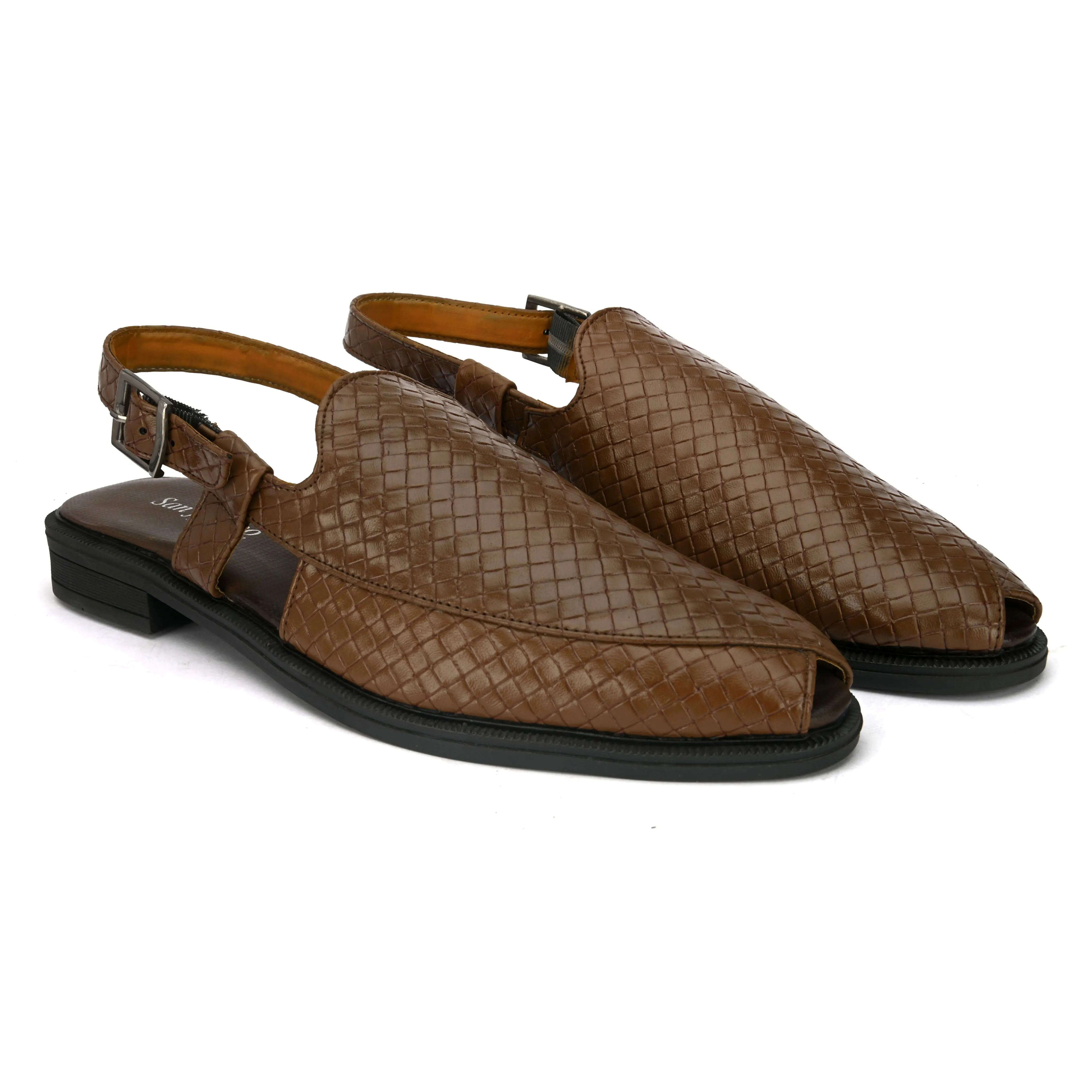 Joraah Tan Shoe-Style Sandals