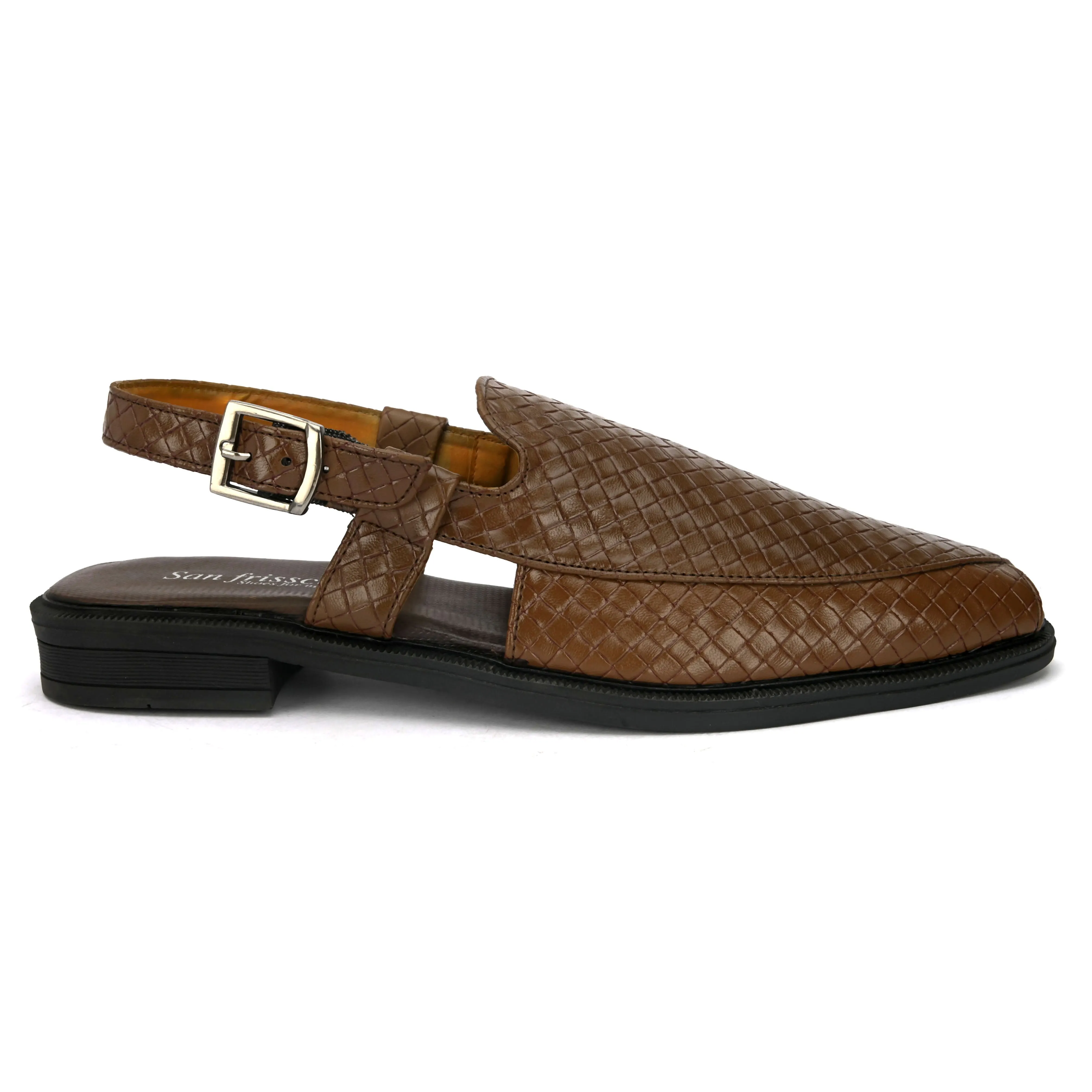 Joraah Tan Shoe-Style Sandals