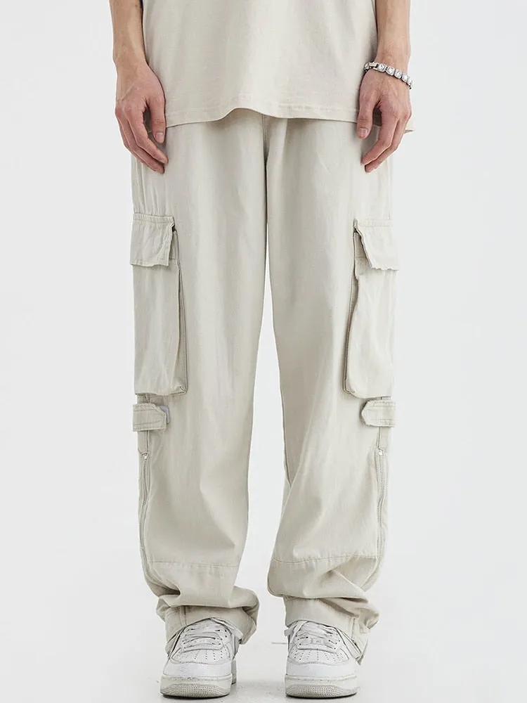 Level Up Baggy Zipper Trousers