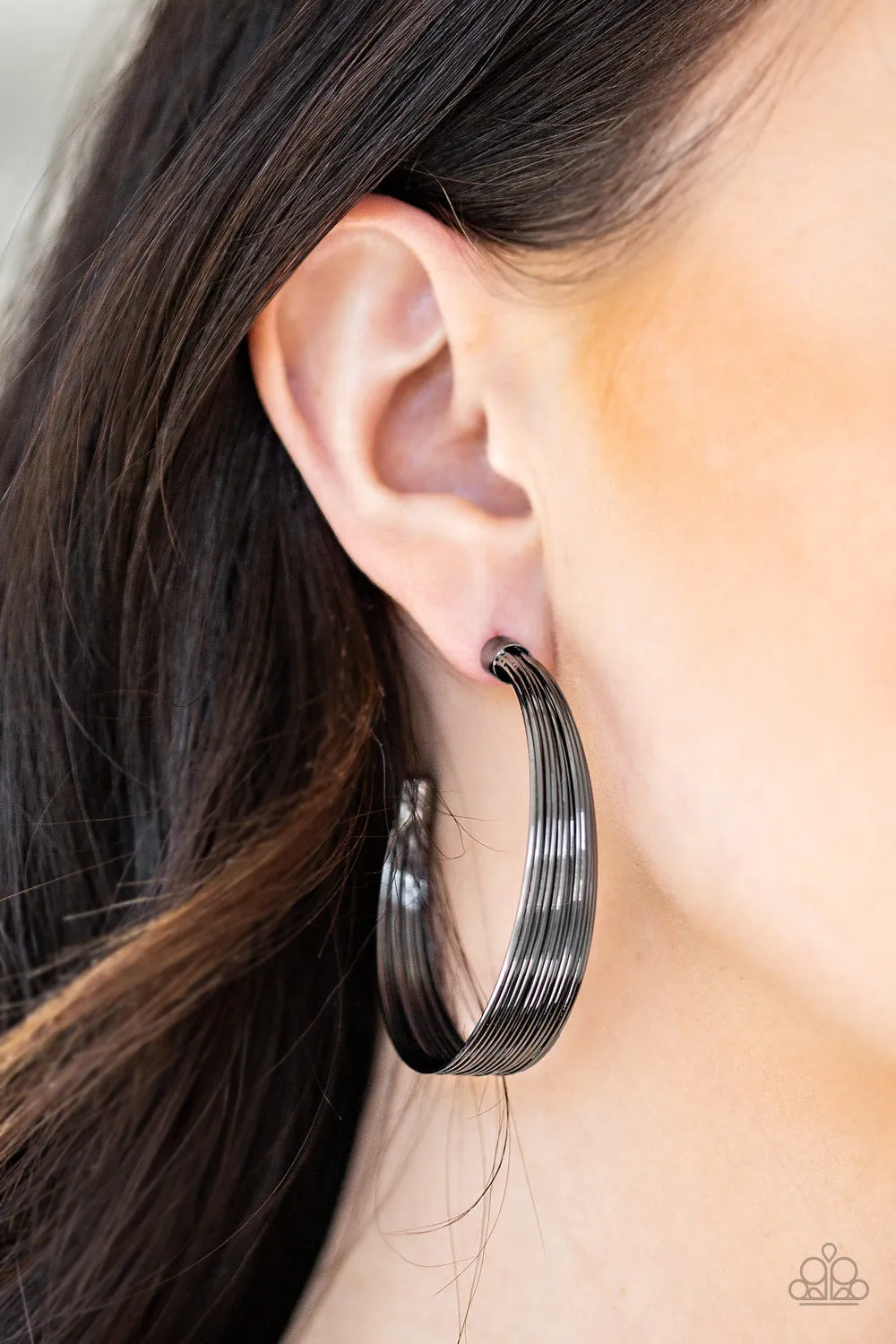 Live Wire Black-Earrings