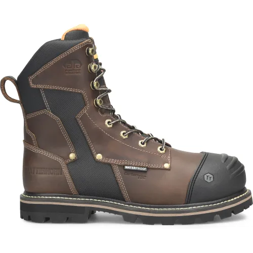 Matterhorn Men's Ibeam 8" WP Comp Toe Metguard Work Boot -Brown- MT2548