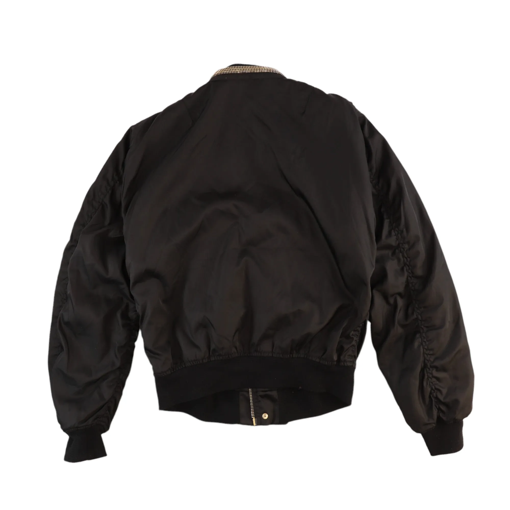 Men's Zip Bomber Jacket Black Size IT 48 / M