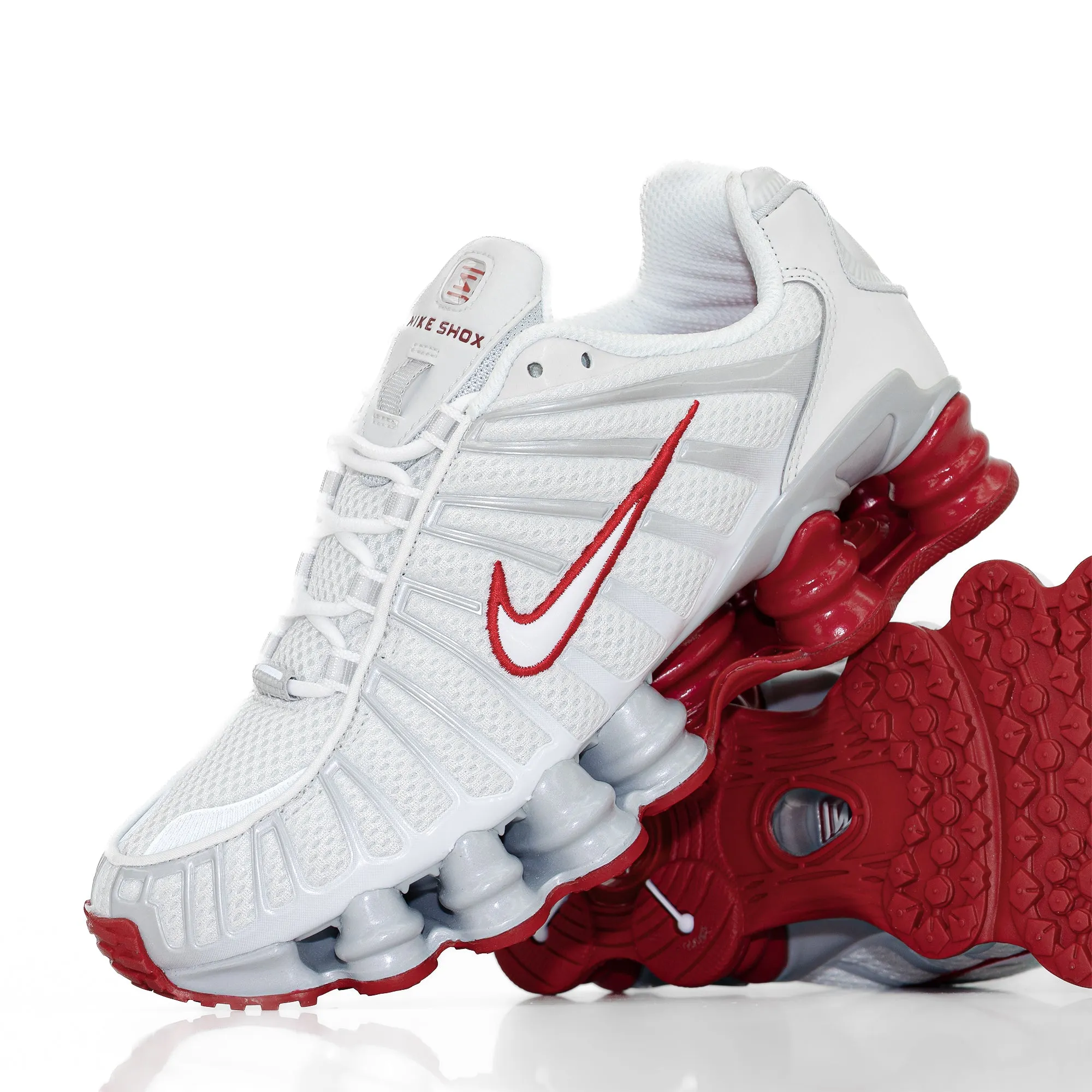 Nike Women's Shox TL "Platinum Tint/Gym Red" FZ4344-001