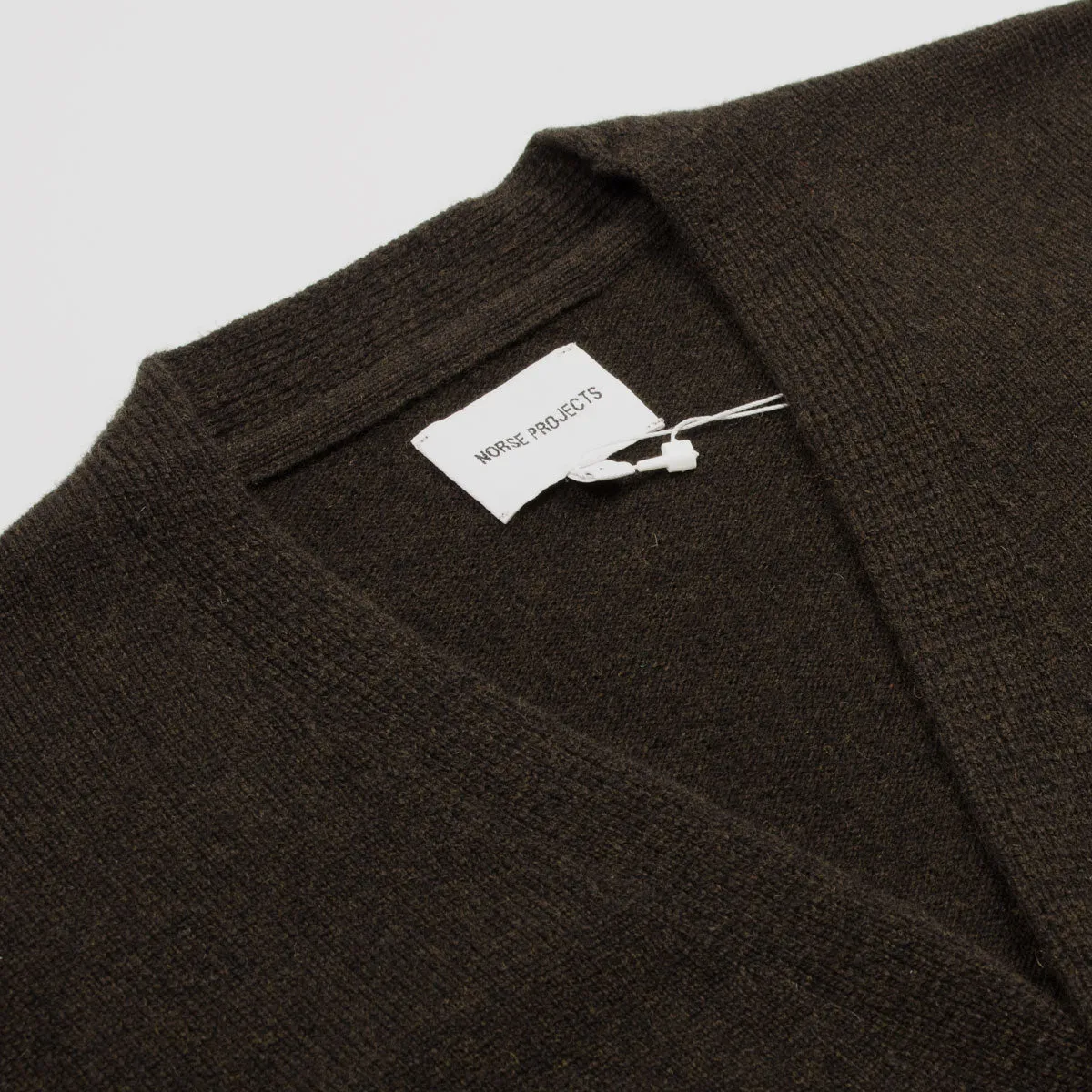 Norse Projects - Adam Lambswool Cardigan - Truffle