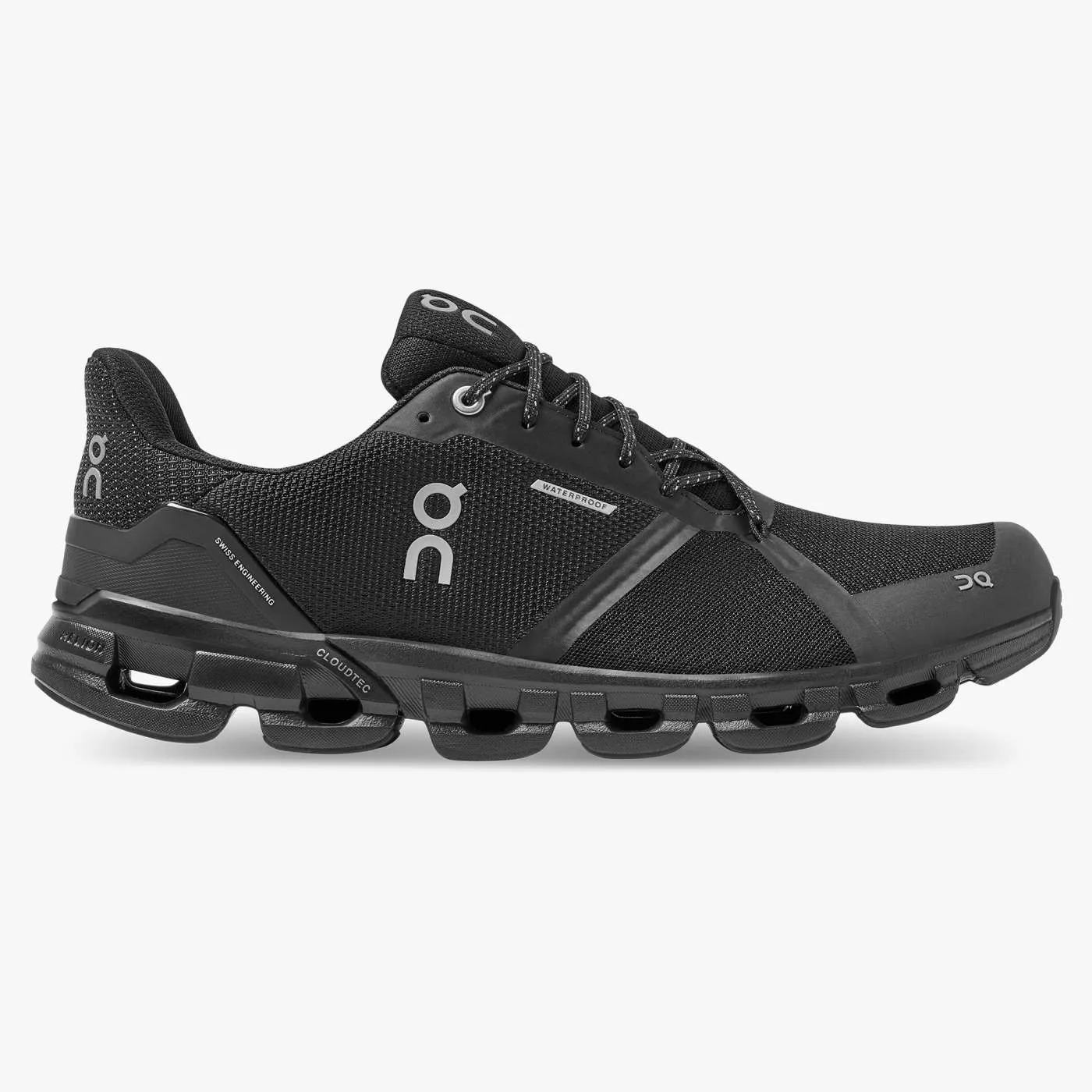 On Running Men's Cloudflyer Waterproof Shoes - Black / Lunar