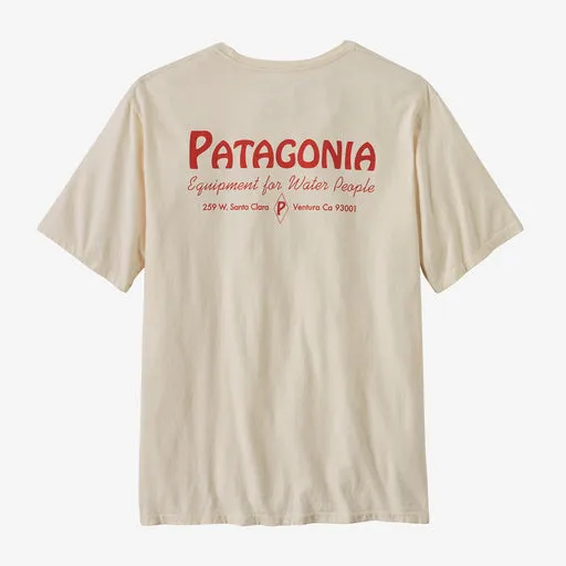 Patagonia Men's Water People Organic Pocket T-Shirt - Water People Banner: Undyed Natural