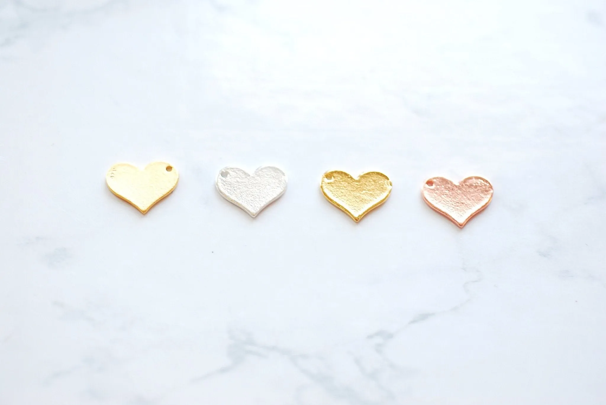 Personalized Heart Wholesale Blank Charm - 18k Gold vermeil plated over 925 Sterling Silver, Stamping Heart Blank, 13x11mm Name Plate, Engraving, 487