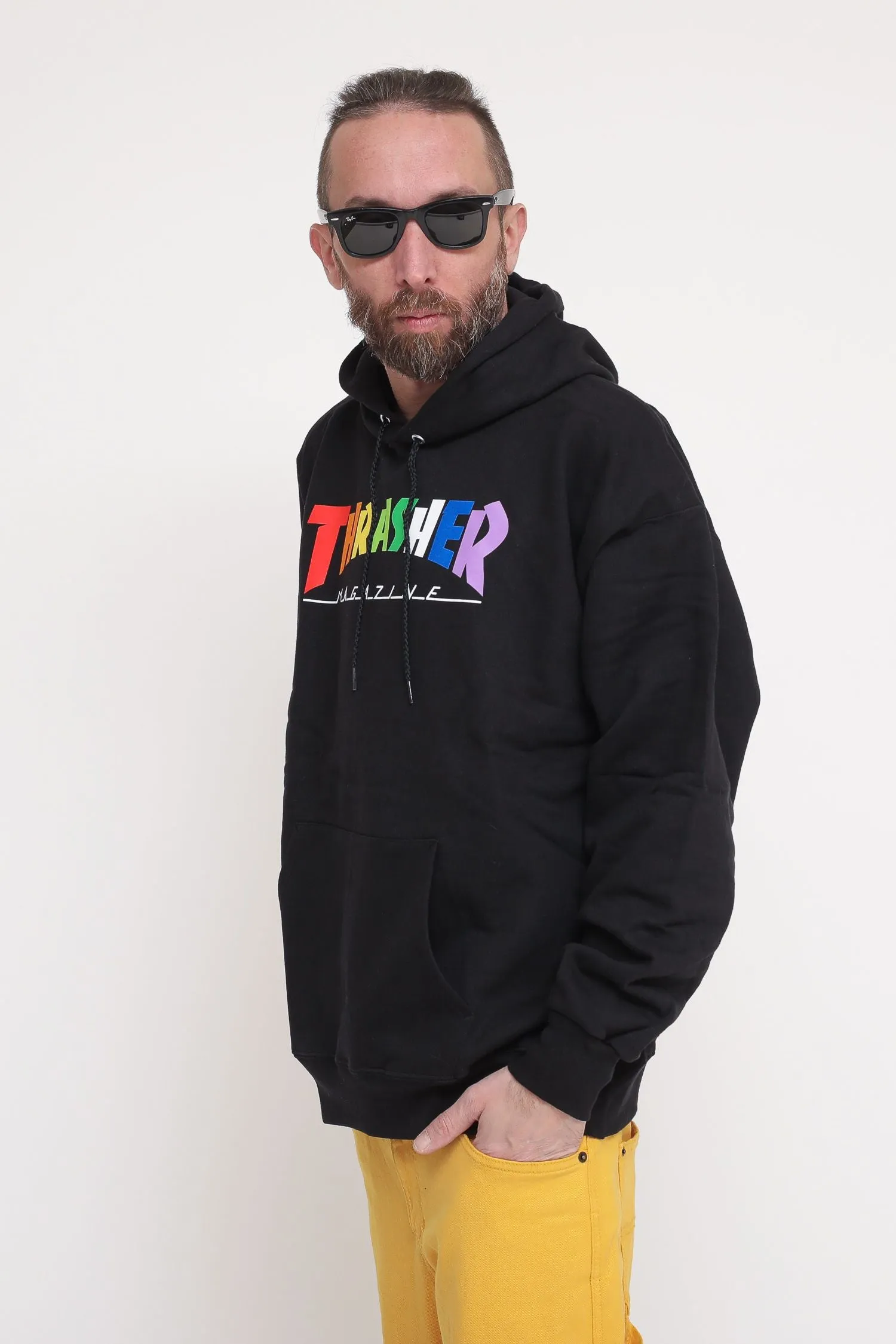 Rainbow Mag Hood - Black