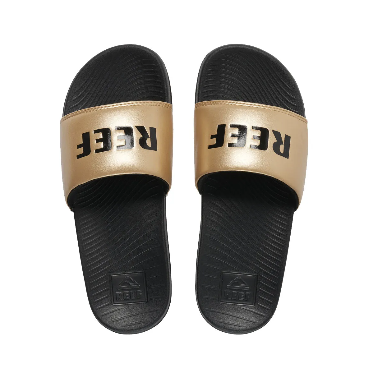   Reef One Slide Metallic Gold