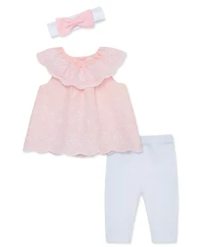 Rose Eyelet Woven Set (12M-24M)