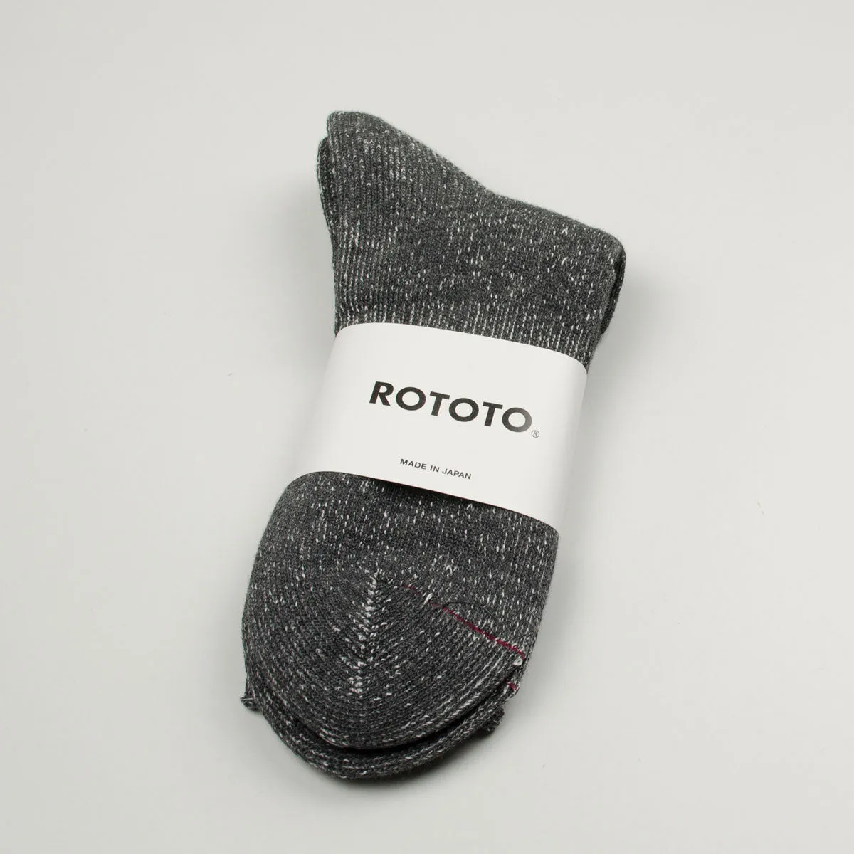 RoToTo - Washi Pile Crew Socks - Dark Gray