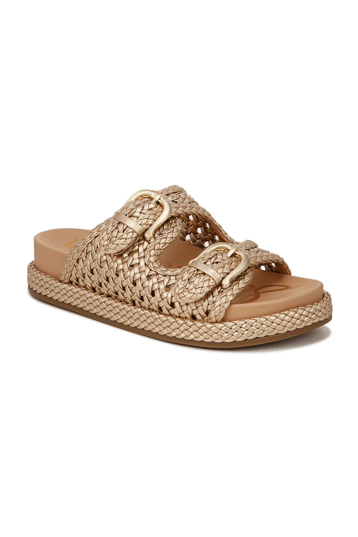 Sam Edelman Woven Reid Sandal - Gold