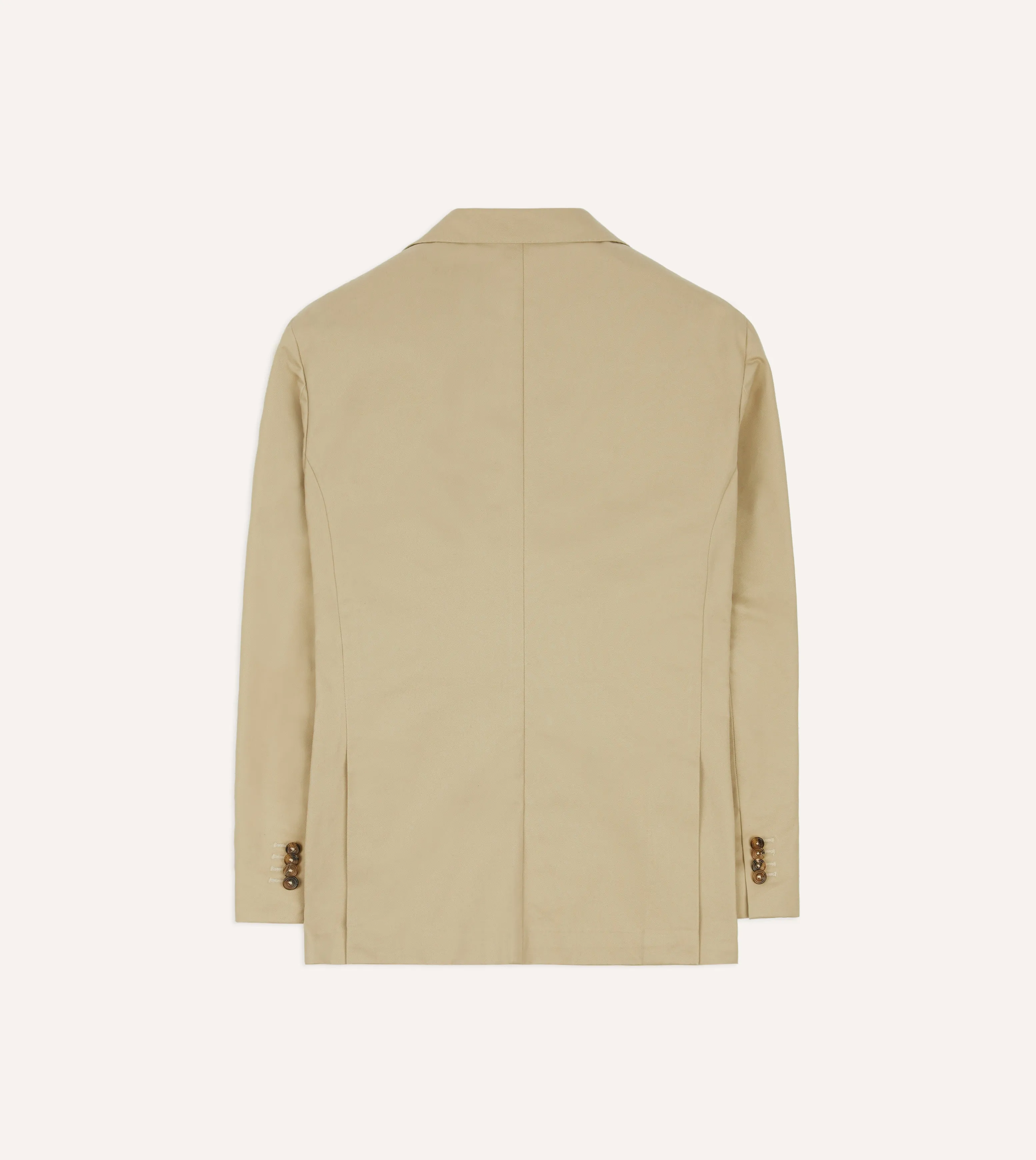 Sand CottonDrill Tailored Jacket