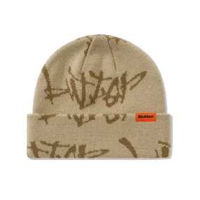 Scratch Cuff Beanie, Tan