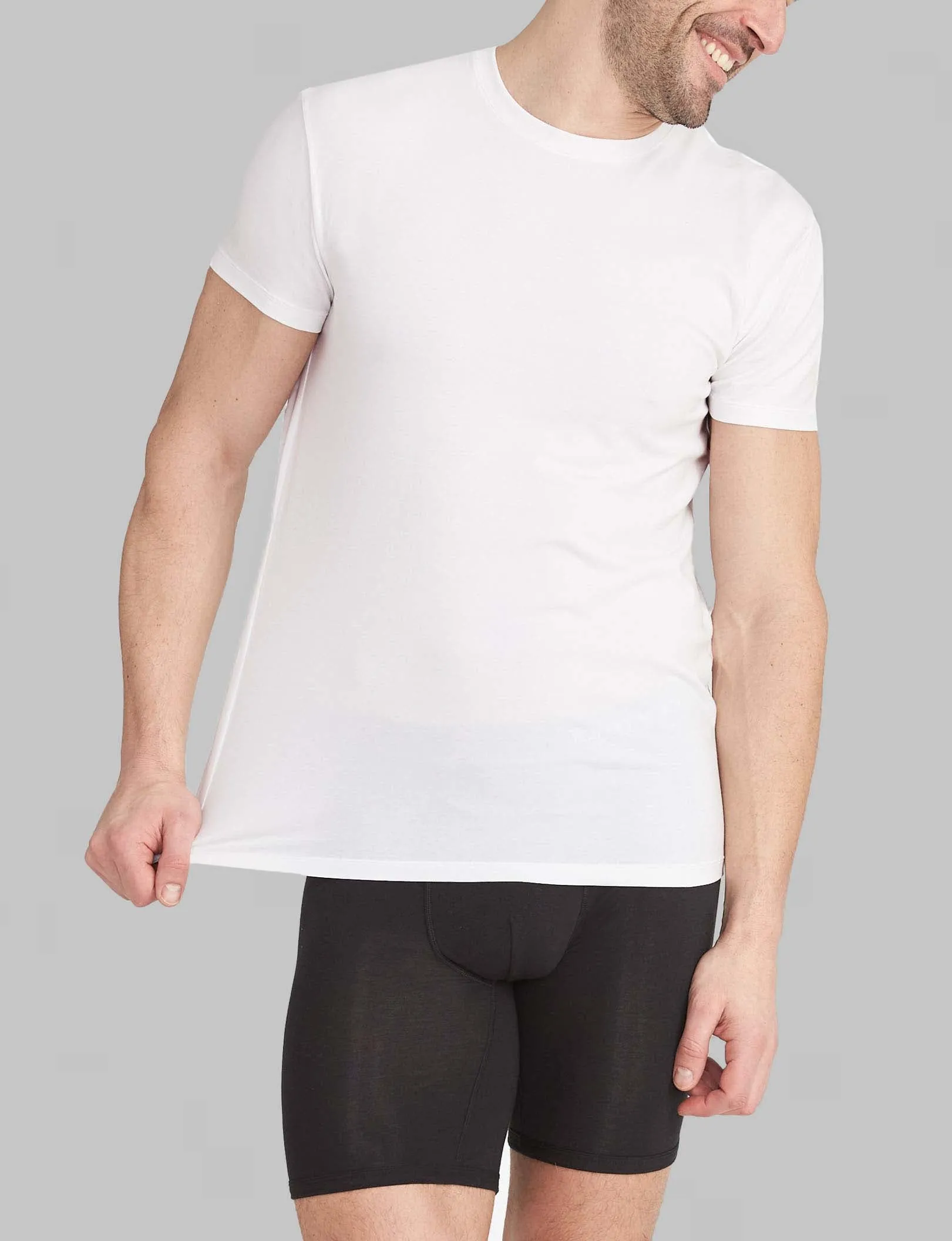 Second Skin Crew Neck Modern Fit Undershirt (3-Pack)