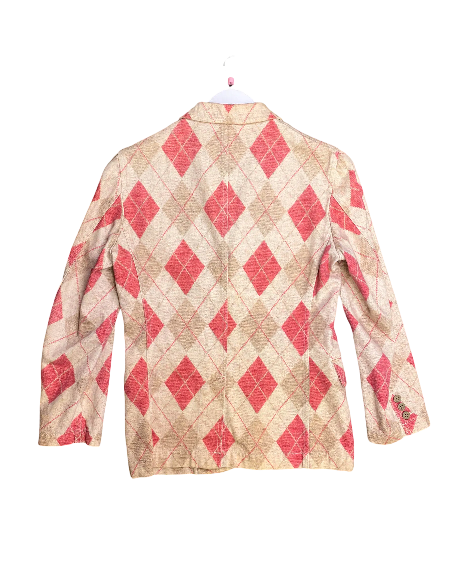 Size S - Comme des Garçons Homme Plus AD2008 Argyle Blazer