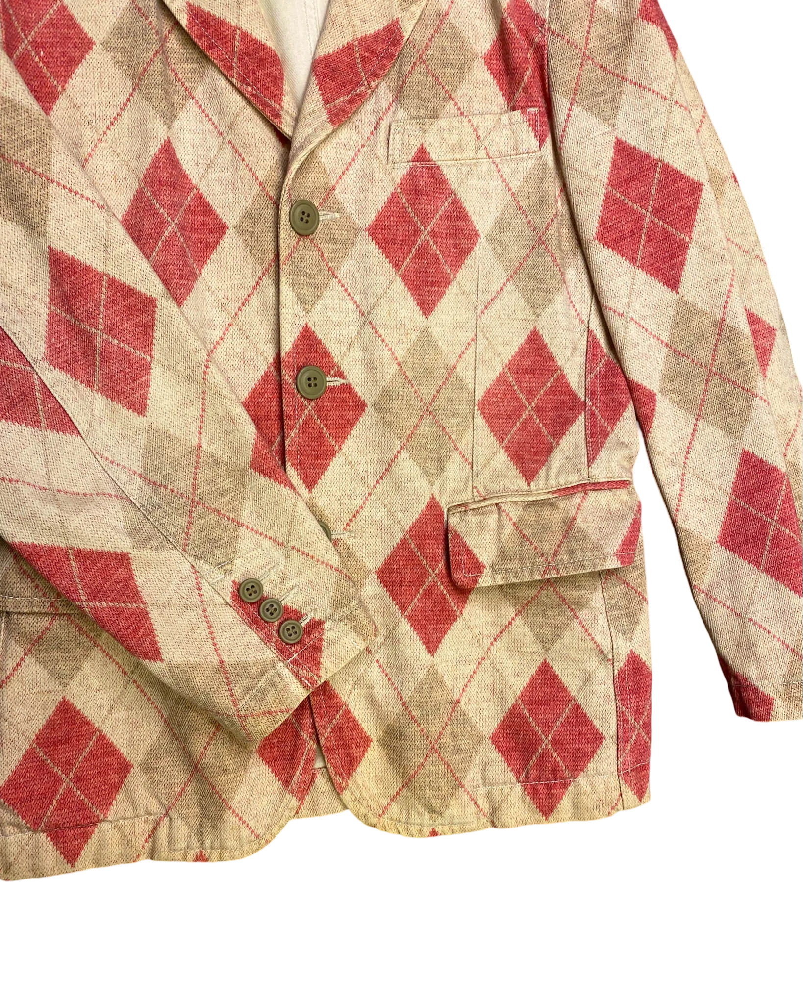 Size S - Comme des Garçons Homme Plus AD2008 Argyle Blazer