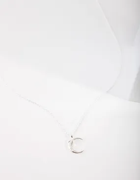 Sterling Silver Crescent Moon Necklace