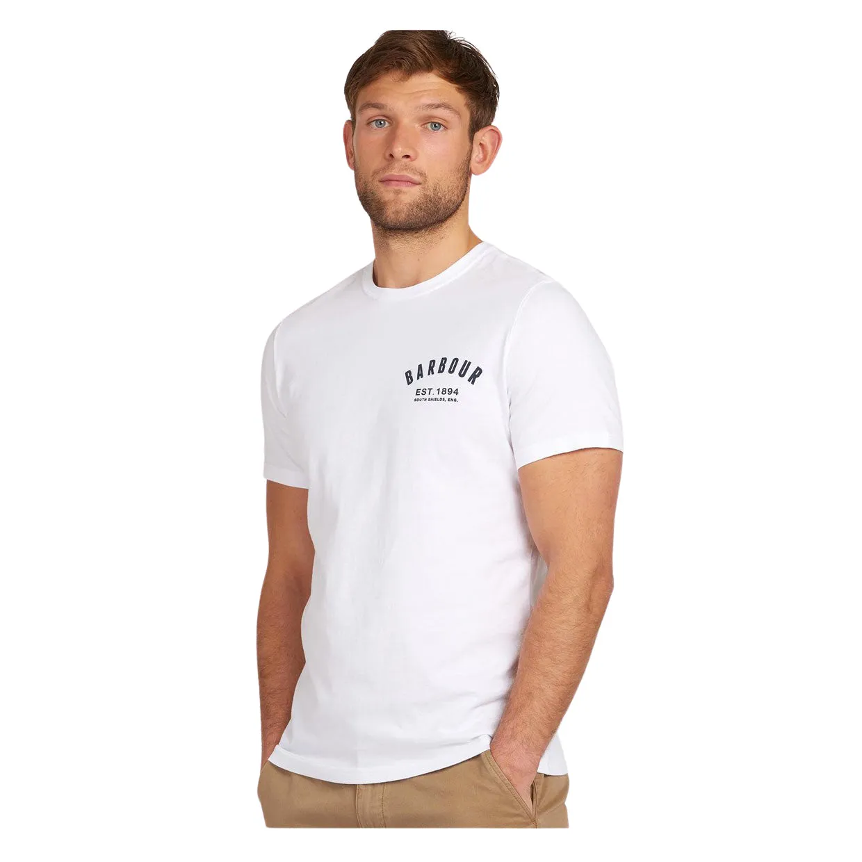 T-shirt Uomo Barbour Preppy Bianco