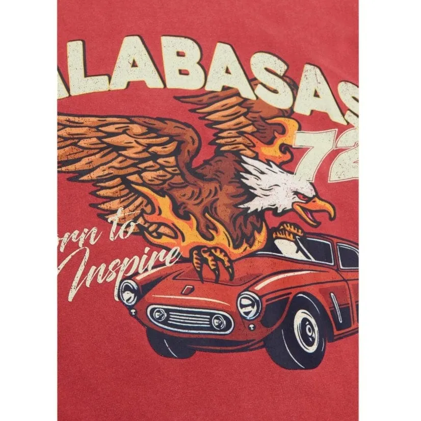 Valabasas "Fire Bird" Tee (Vintage Date Red) VLBS9008