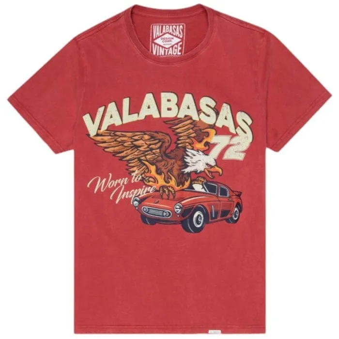 Valabasas "Fire Bird" Tee (Vintage Date Red) VLBS9008