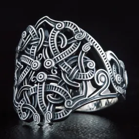 Viking Knotwork Ring - Sterling Silver or Gold