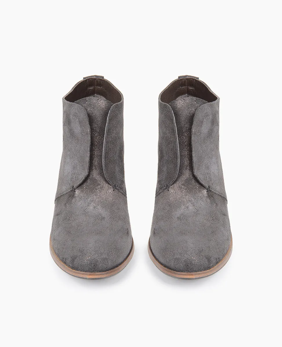 Warehouse Sale - Tala Bootie Anthracite Metallic Suede