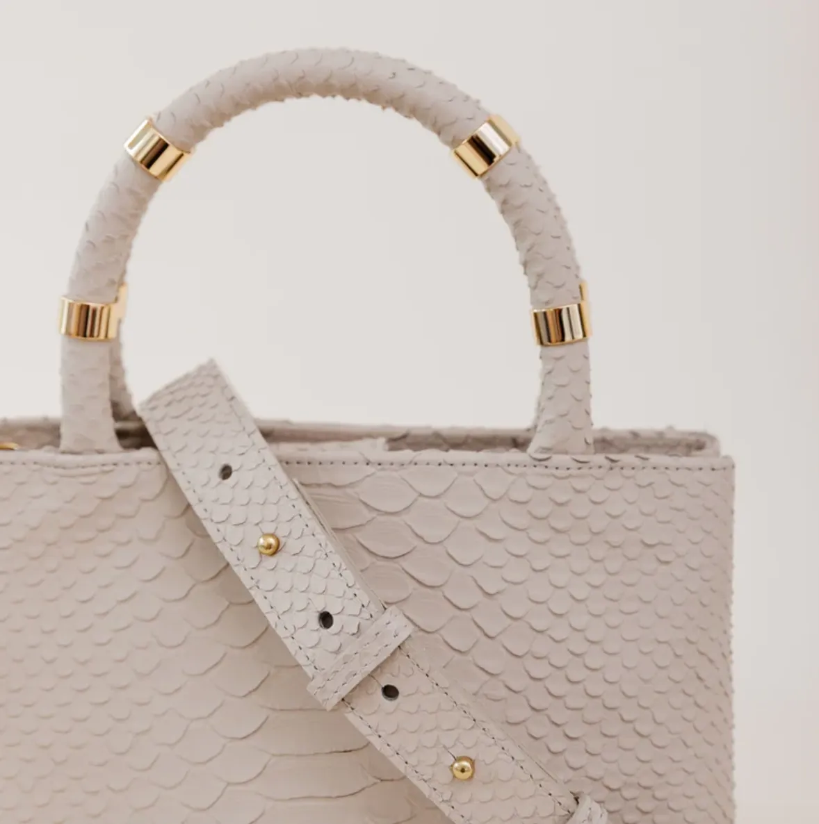 William Bag - Beige Python