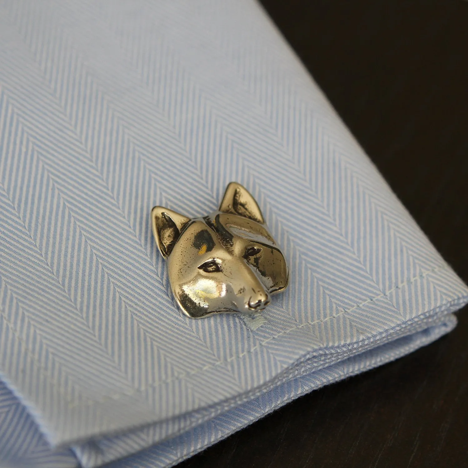 Wolf Mask Cuff Links