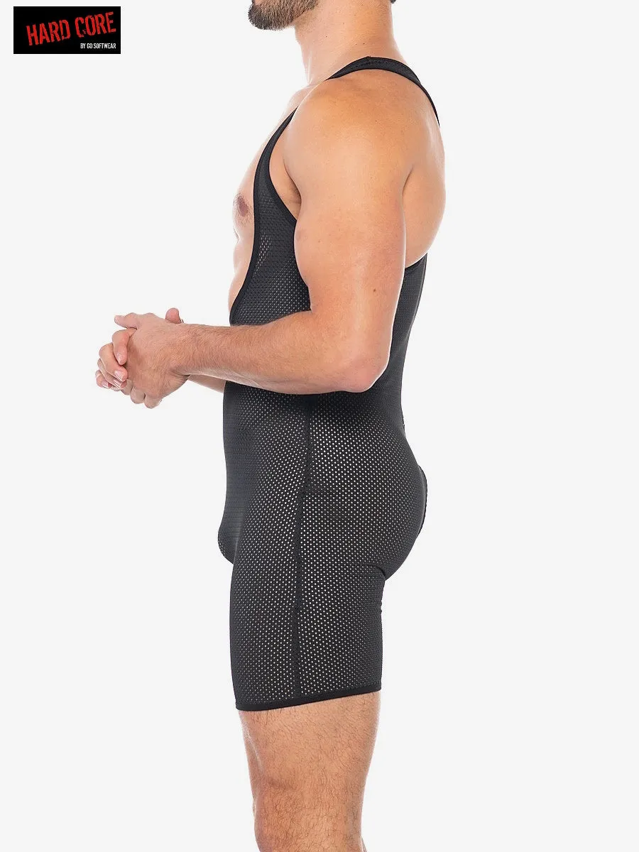 X Back Door Singlet (Open Zip Back)