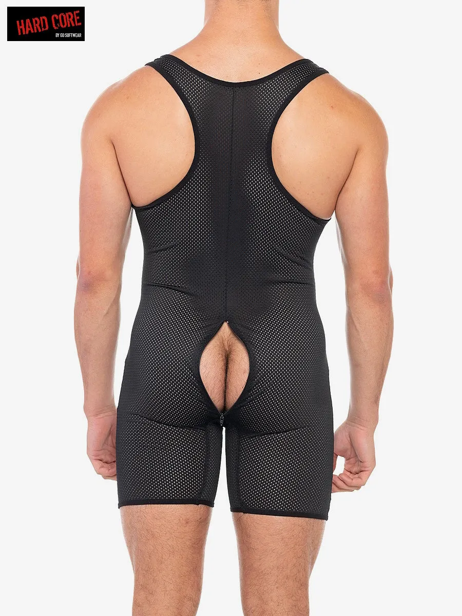 X Back Door Singlet (Open Zip Back)